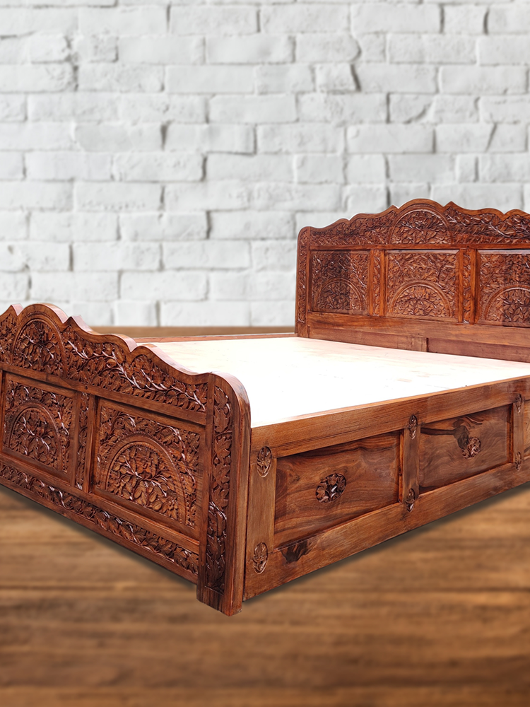 Chinar Walnut Bed King