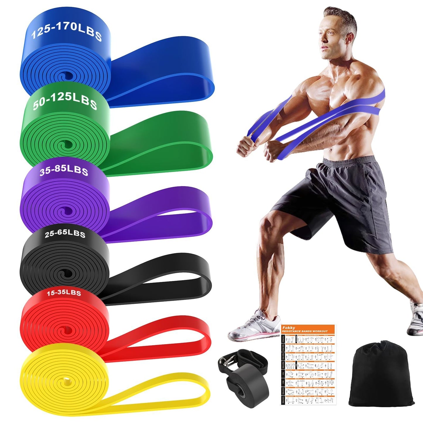 Adjustable Resistance Bands Set
